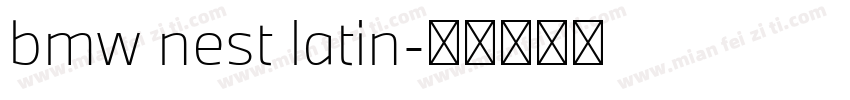 bmw nest latin字体转换